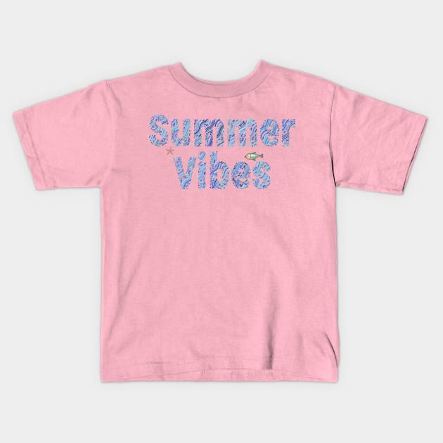 Summer Vibes Kids T-Shirt by Miozoto_Design